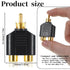 Eldraqth 3.5 mm 3.5mm (6 Pack) RCA Y Splitter Adapter TRS to Dual RCA F Stereo Male to Dual Female Audio Breakout