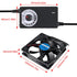 2pcs 120x25mm 110V 220V 3 12V Blower Cooling Fan AC Powered Cooling Fan Dual-Ball Bearings to Speed Controller Fan