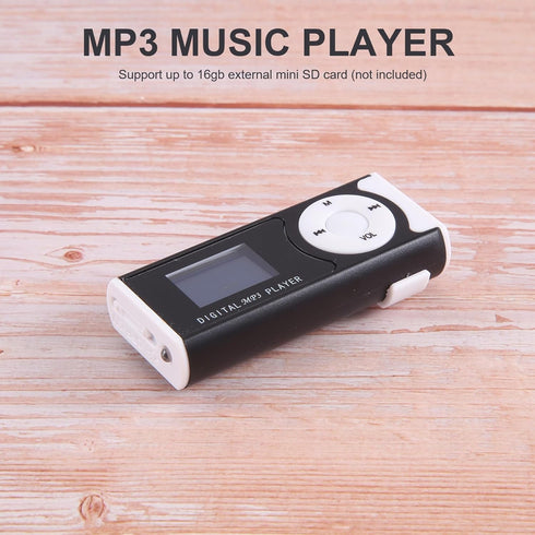Lizusidtsy MP3 16GB 079825 Mini USB Clip Player Player LCD Screen Mini SD TF Card