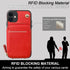 Bocasal 11, 6.1 Inch Crossbody Wallet Case for iPhone RFID Blocking Leather Purse Case with Card Holder, Protective