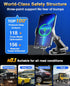 Memofo Wireless Car Charger Mount, 15W Fast Auto-Clamping Phone Holder for iPhone 14 13 12 11 Pro Max, Samsung