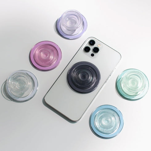OnTheGrip Transparent Mobile Phone Grip Stand Holder - Compatible with MagSafe