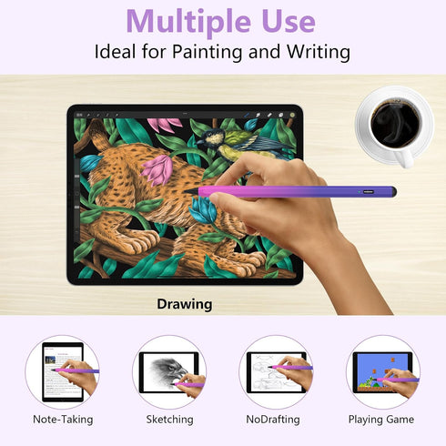 Stylus Pen for iPad 2018-2023 with Palm Rejection, Active Pencil for iPad 10th/9th/8th/7th/6th Gen, for iPad Pro