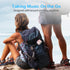 LENRUE A2 Portable Wireless Bluetooth Speaker with Lights and Lanyard, 5W Mini Metal Speakers for iPhone Android Home