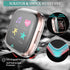 Maledan Ultra Thin Screen Protector Case for Fitbit Versa 2, 3 Pack TPU HD Full Protective Cover, Shock Absorbing