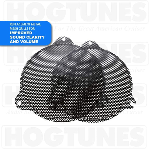 Hogtunes SG RM GRILL Front Speaker Grills (2 Pack) for 2014-2024 Harley-Davidson Motorcycles