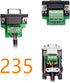 Oiyagai 2 Pcs DB9-G3 9Pins Male Adapter to Screw Connector RS232 Serial to RXD TXD GND Module