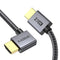 XAOSUN Right Angle HDMI 2.1 Cable 6.6FT, 48Gbps Ultra High Speed HDMI
