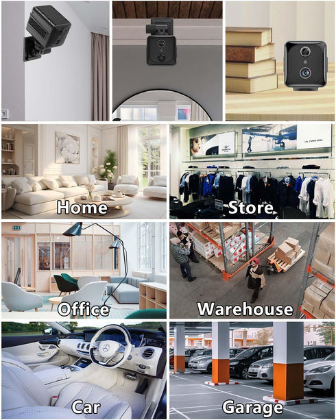 Mini Hidden Spy Camera WiFi 4K Wireless Nanny Cam, 2024 Upgraded 120 Days Standby Battery, IR Cut Night Vision