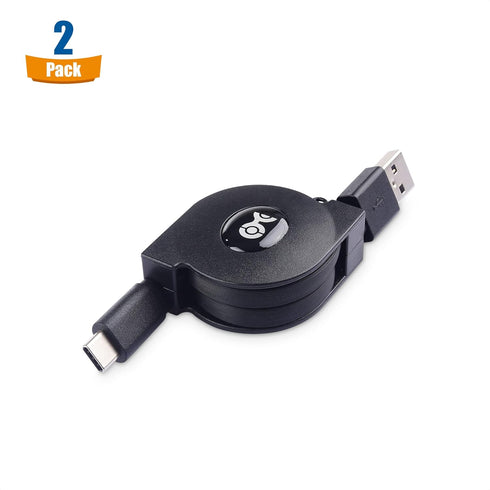 Cable Matters 3.3 ft Short Retractable USB C Cable (USB C to USB A, USB C to USB Cable)