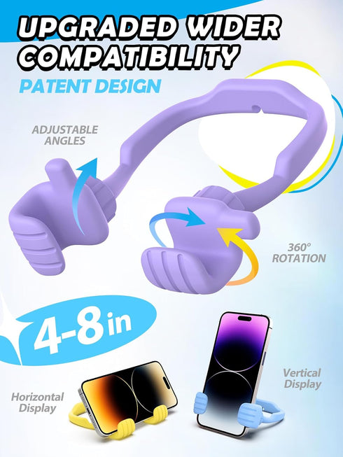 Cell Phone Holder for Desk: 3 Pack Thumbs Up Lazy Phone Stand 2024 Graduation Gifts for College kindergarten Boys Girls Teens Kids Gifts for Mom Wife iPhone Stand Accessories Gift for Men Women Adults