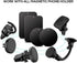 Metal Plate for Magnetic Phone Mount - 4 Packs Ultra Thin Black Metal Disc with Strong 3M Adhesive Sticker -