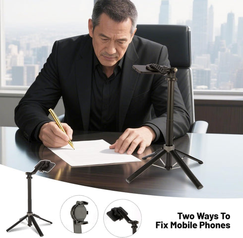 PIOENIMAGE 53" Magnetic Selfie Stick Phone Tripod for iPhone, Travel Tripod for iPhone, Extendable Magnetic Cell Phone