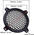 SING F LTD 4 Inch Black Circle Car Speaker Grill Cover - Pack of 4, Plastic Mesh Protective Case for Subwoofer