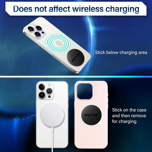 Metal Plate for Phone Magnet - 8 Pack Replacement Magnet Disc Magic Mount Plate with Adhesive Backing for Socket Grips