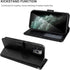 Bocasal iPhone 12 & 12 Pro Wallet Case, PU Leather Kickstand with Card Holder, Shockproof Flip Cover (Black)