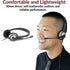 Cyber Acoustics Stereo Headset (AC-204), 3.5mm Stereo & Y-Adapter, Home, K12 School Classroom and Education