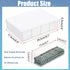 1 Pack 9V, 4-Drawer Common BTSKY White Acrylic Battery Storage Organizer for AA, AAA, C Batteries, Storage Box Battery
