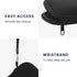 kwmobile Neoprene Case for in-Ear Headphones, 2.3 x 3.5 inches (Black)