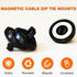 Magnetic Cable Zip Tie Mounts Clips 10 Piece | Multipurpose Zip Ties Mount Base Holder for Home Office Marine