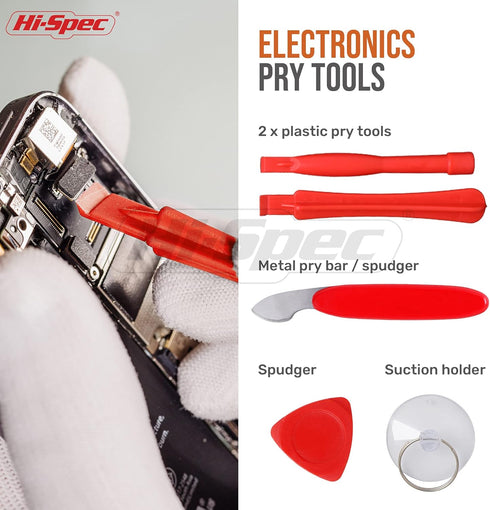 Hi-Spec 56pc Electronics Repair & Opening Tool Kit Set for Laptops, Devices, Computers, PC Building & Gaming Accessories