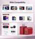 40W USB C Wall Charger, 2-Pack Super Fast Charging Block PD+QC 4 Port Charger Cube for iPad, iPhone, Switch, Smart