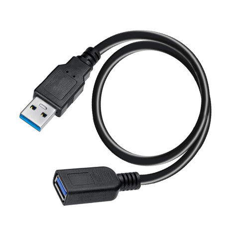 6 Pack 1 3.0 3.0 SaiTech IT Short Length Feet USB Extension Cable, USB A Male to Female Extender - Black