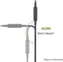 Audio Replacement Cable with In-Line Mic, Volume Control, Compatible with Sennheiser HD598, HD599, Samsung Galaxy
