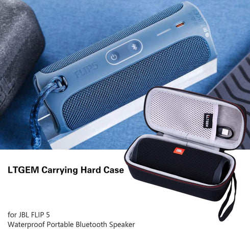 LTGEM EVA Hard Case for JBL FLIP 5 or FLIP 6 Waterproof Portable Bluetooth Speaker, Travel Protective Bag