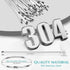 LEIFIDE 500 Pcs Heavy Duty Metal Zip Ties, 304 Stainless Steel Self Locking Cable Ties, 5.9 Inch