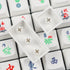 YMDK ZDA Ball Shape Thick PBT Majiang Mahjong Mah Jong Keycaps Dye Sub Keycap for 21 22 23 24 Mx Switches Numpad Number Pad Numeric Pad Mechanical Keyboard (Only Keycaps) (The circle tiles) by YMDK
