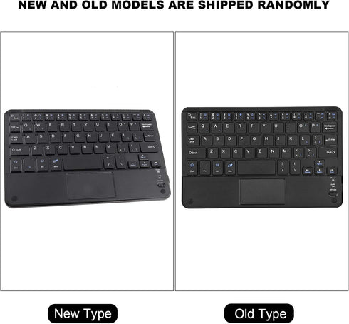 Sanpyl Ultra-Slim Wireless Keyboard - Mini 59 Keys Bluetooth Keyboard with Touchpad for Tablet/Phone/Desktop