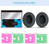 GVOEARS Cooling Gel Ear Pads for Sony MDR 7506, V6, V7, CD900ST - Noise-Isolating Memory Foam & Premium Leather (Black)