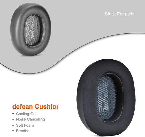 Live 650 BTNC E65BTNC Cooling Gel Ear Pads Replacement Cushions, High-Density Noise Isolation Foam, Compatible with JBL