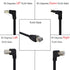 GINTOOYUN Panel Mount RJ45 - RJ45 Male to Female Screw Panel Mount CAT6/5e/5 Shielded Network LAN Extender Cord