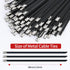 100pcs 11.8 inch 304Stainless Metal Zip Ties black steel Epoxy Coated Cable Tie Multi-purpose Self-locking Cable Ties