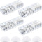 Tatuo 4 Pcs Plastic Cord Storage Organizer Box, Electronics Cable Charger Organizer with Removable Dividers (Clear)