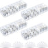 Tatuo 4 Pcs Plastic Cord Storage Organizer Box, Electronics Cable Charger Organizer with Removable Dividers (Clear)