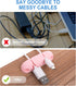 3PCS Cable Clips, Silicone Cable Management Holders, USB Charging Accessory, Pink, for Home and Office Desk