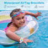 Waterproof Airtag Bracelets for Kids - (2 Pack) Soft Silicone Hidden Airtag Wristband - Lightweight GPS Tracker Holder Compatible with Apple Airtag Band for Child (Purple/Butterfly)