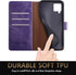 SUANPOT Samsung Galaxy A42 5G Wallet Case, RFID Blocking Leather Flip Folio Book Phone Case for Women Men