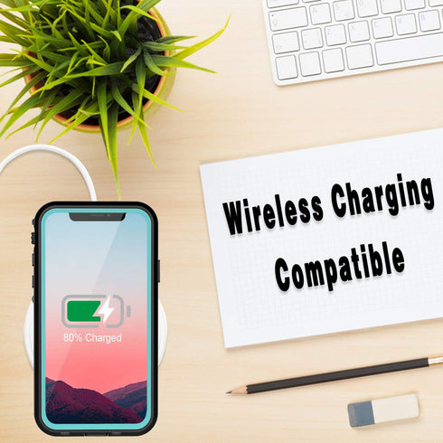 iPhone 11 Pro Max Case, Waterproof Full Body Rugged Clear Slim Case with Built-in Screen Protector for Apple iPhone 11