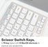 Macally Small Wired Keyboard for Mac & Windows - 78 Scissor Switch Keys, USB Mini Aluminum Keyboard