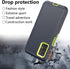 muitq Heavy Duty Case for Galaxy A32 5G, Not Fit 4G, Shockproof, Dropproof, Dust-Proof with Clip (Blue-Green)