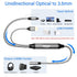 3.5mm 6.6 192kHz TV/PS4/DVD 2 Elecan Unidirectional Optical Male to AUX Female Audio Converter Cable Ft, DAC