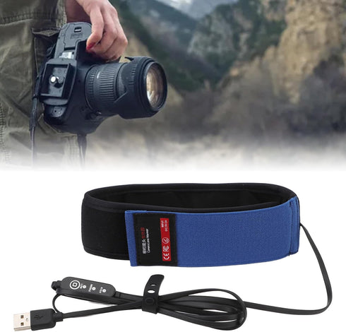 lvifloae 3 (425mm) USB Lens Warmer, Anti Fog Temperature Adjustable Hook and Loop Lens Heater Strip for Camera