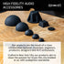1.25" Platinum Silicone Speaker Isolation Pads - 4-Pack Non-Skid Adhesive Feet for Record Player and Subwoofer Isolation