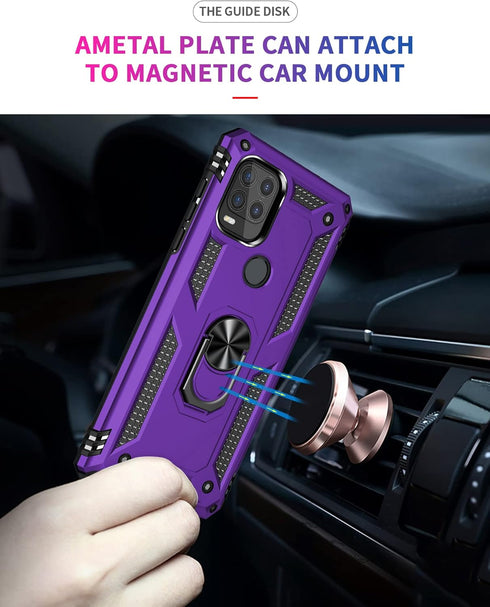 Moto G Stylus 5G Case (2021) with Screen Protector, Military Grade 16ft Drop Tested Cover with Magnetic Kickstand