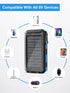 Kepswin 38800mAh Pack Solar Charger, Solar Power Bank, Waterproof External Backup Battery Power with USB C