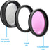 COMMANDER OPTICS 3 (67mm) Professional HD Piece Camera Lens Filter Kit (UV, CPL, FLD) with Carrying Case